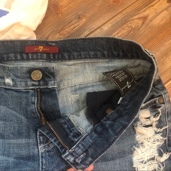 7 For All Mankind Relaxed Mid Rollup Short Sz 25 - Picture 7 of 7